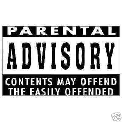 FUNNY PARENTAL ADVISORY SHORT SLEEVE T SHIRT (S   5XL  