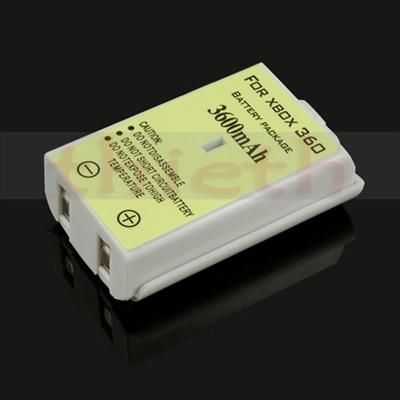 3600mAh Rechargeable Battery Pack with USB Charger Cable for Xbox 360 