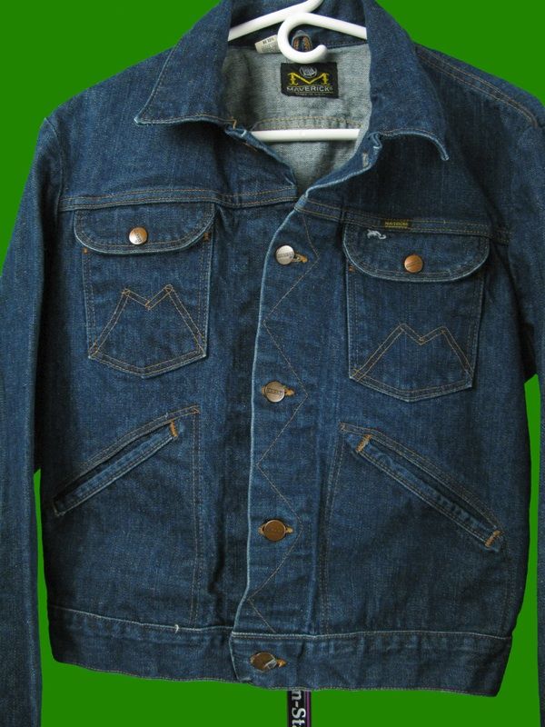 Vintage MAVERICK BLUE BELL DENIM JEAN JACKET USA 38  