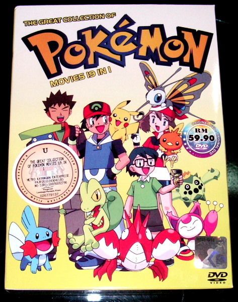 DVD Pokemon Movie 19 in 1 Collection  
