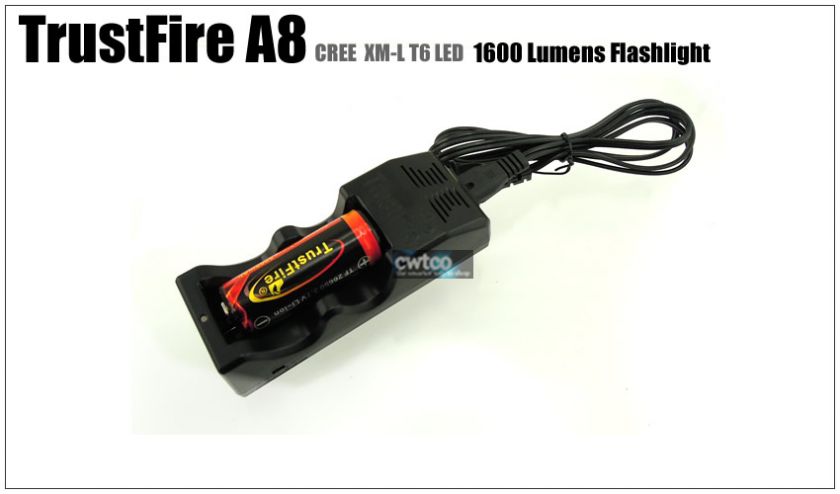 TrusTfire A8 26650 1600Lm CREE XM L XML T6 LED Flashlight Torch 