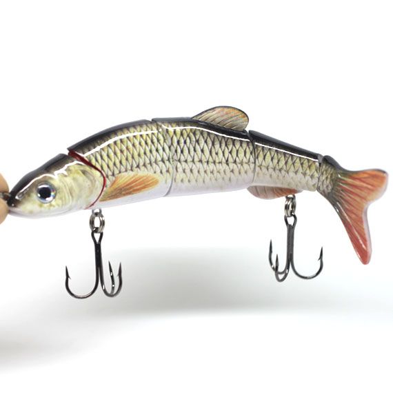 Multi section Fishing Lure Crank Bait Swimbait Bass Shad Dace 6 1/4&1 