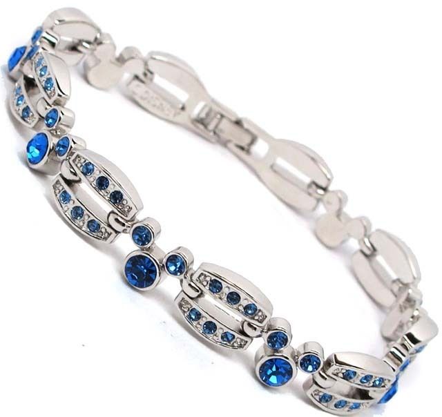 Mickey Mouse Sapphire Crystal Tennis Bracelet  