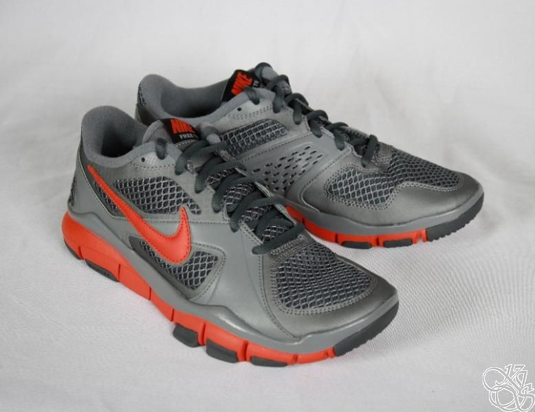 NIKE Free Cross Training 2 Dark Grey / Team Orange Mens Sneakers Shoes 