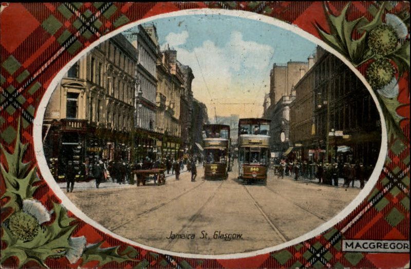 EDINBURGH SCOTLAND MacGregor Tartan Border c1910  