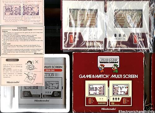 1983 MARIO BROS. NINTENDO GAME & WATCH ARCADE HANDHELD  