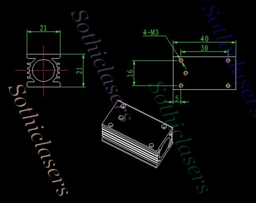 660nm 200mw Red laser module device high powerful red laser diode beam 