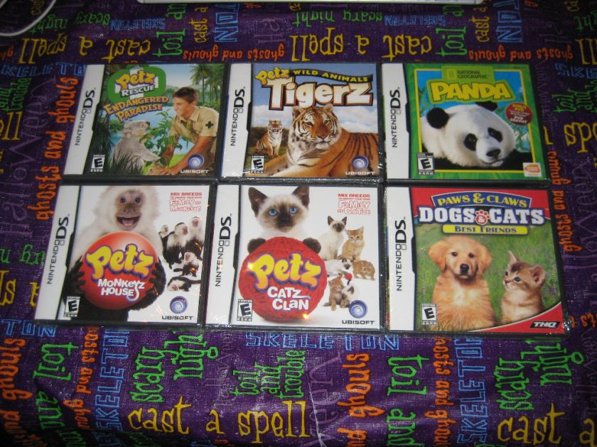 Lot of 6 DS / DSi Girl / Boy Games   Petz   Petz Rescue  Paws   Panda 