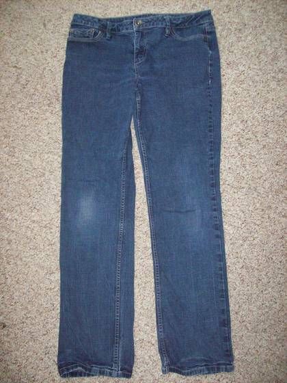 Apt 9 Stretch Slim Straight Leg Mid Rise Jeans Size 12  