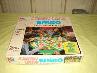 Vintage 1978 MB Candyland Bingo Game  