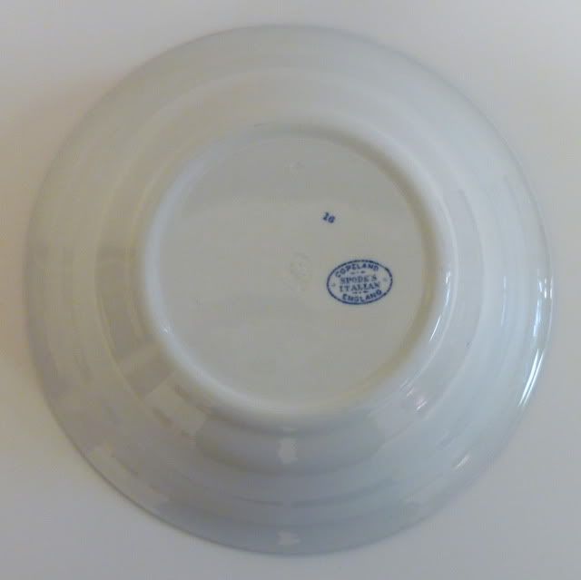 Beautiful Copeland Spode Blue Transferware Bowl in the Itallan Pattern 