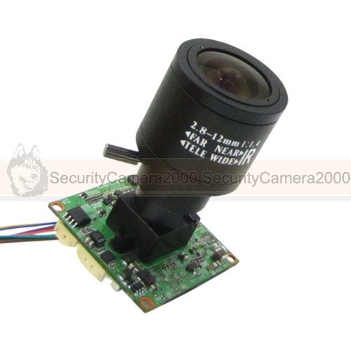 HD 700TVL, Sony Super HAD CCD, Effio P DSP, 2.8 12mm lens WDR Board 