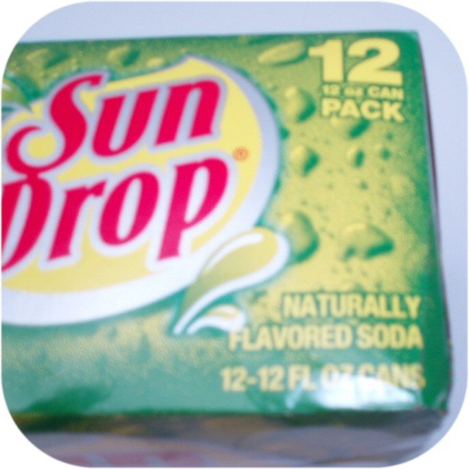 12 pack of SUN DROP Cans citrus cola pop drink SUNDROP  