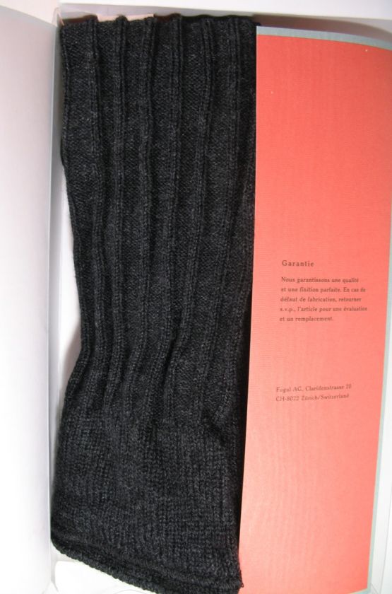 FOGAL LAMBSWOOL & NYLON LEG WARMERS CHARCOAL, NEW SWISS  