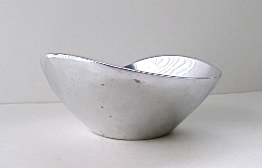 Vtg Nambe 567 Butterfly Bowl Mod Modernist Mid Century  