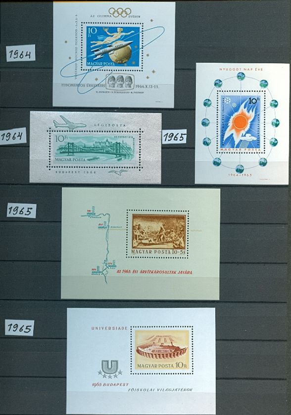 HUNGARY 1934 2004 Souvenir Sheets collection  