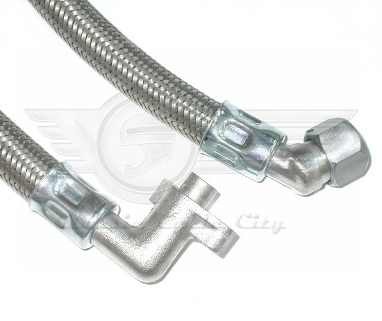 Stainless Steel Braided Oil Hoses Honda CB750 SOHC  