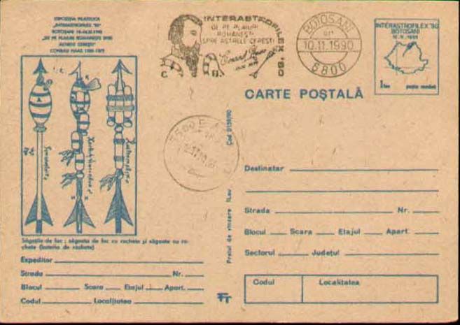 CONRAD HAAS PIONER OF ROCKET.6 POSTCARDS+COVER,ROMANIAI  