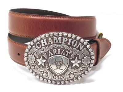   Top Hand Mens Belt 36 40 Bison Brown Cowboy oversized champion Buckle