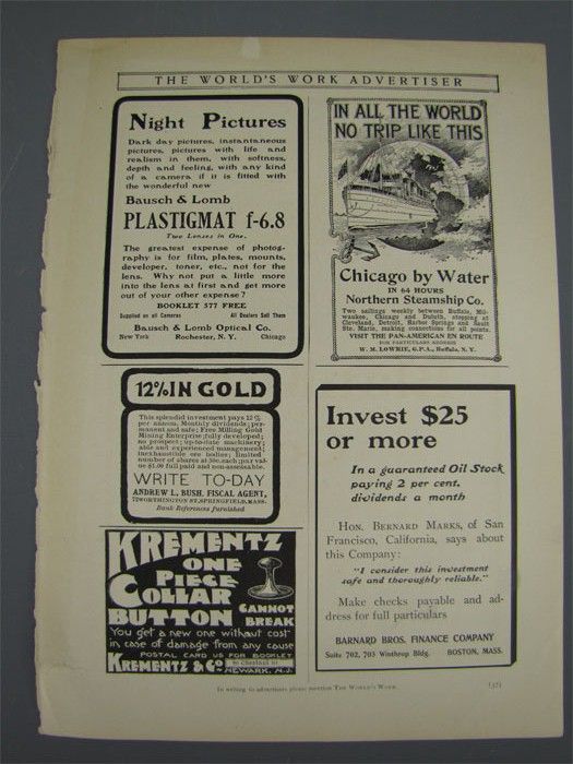 1901 The Worlds Work Advertiser SEATTLE Advertisement  