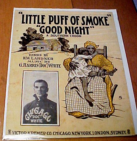   WHITE Chicago White Sox SHEET MUSIC Little Puff of SMoke T206  