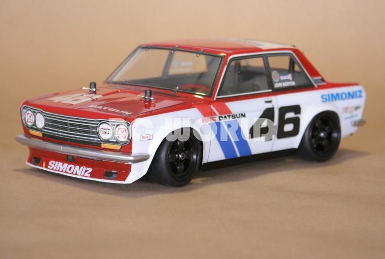 10 RC CAR ABC HOBBY GENETIC DATSUN 510 BLUEBIRD BRE  READY TO RUN 