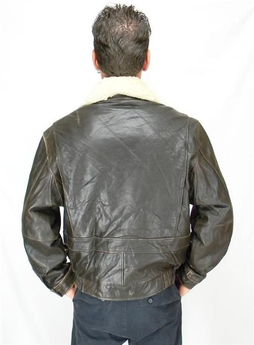 HANDSOME Mens Vintage G 1 Brown LAMBSKIN LEATHER flight Bomber JACKET 