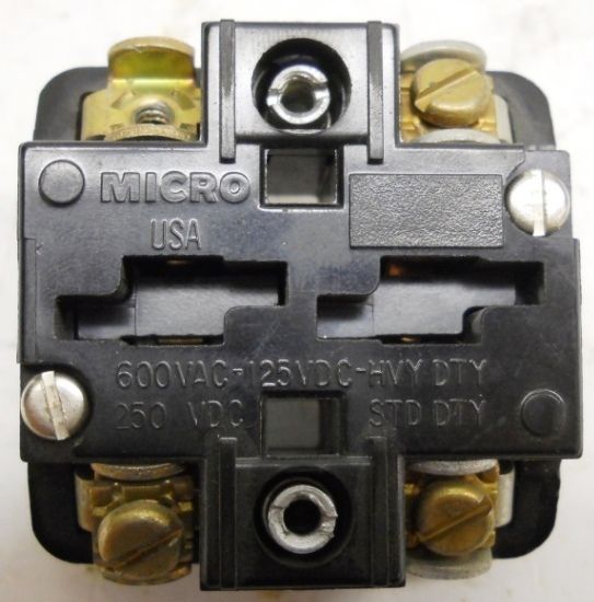 MICRO SWITCH 600 VAC, 125VDC HVY DUTY, 250 VDC STD DUTY  