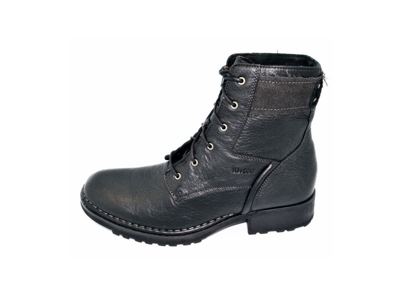 RJ COLT Majority Black Mens Casual Leather Boots Size 8.5  