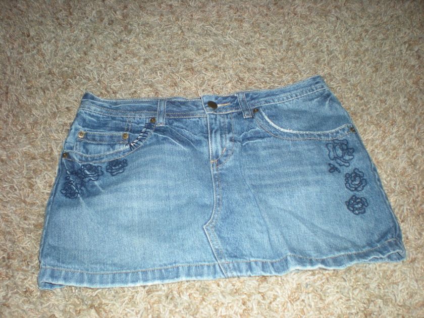    Skirt Jean Size 7 SO Clothes Clothing Juniors Young Adult  