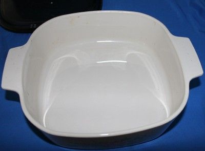 Corning Ware 2 Liter Baking Casserole Dish pink blue  