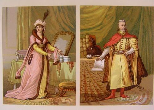 Polish King Queen Lithuania Cracovia 1888 Racinet  