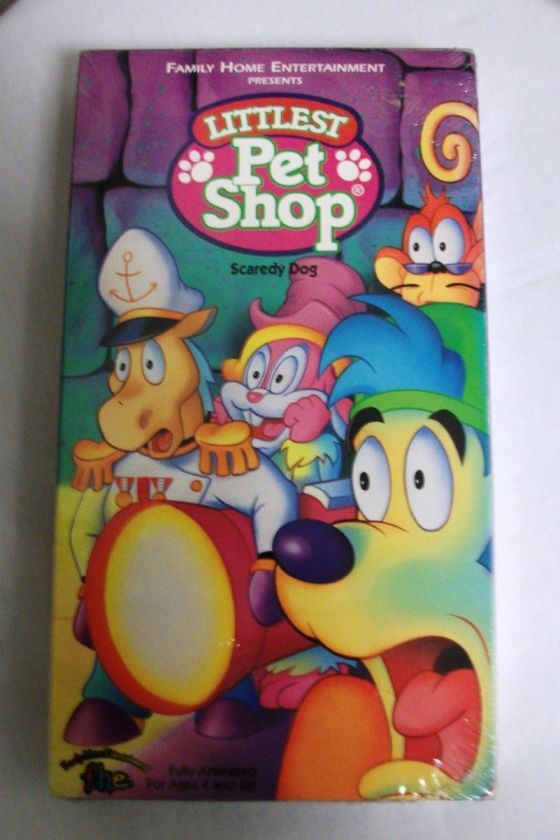 NEW/SEALED LITTLEST PET SHOP SCAREDY DOG VHS F.H.E. 1995 CARTOON 