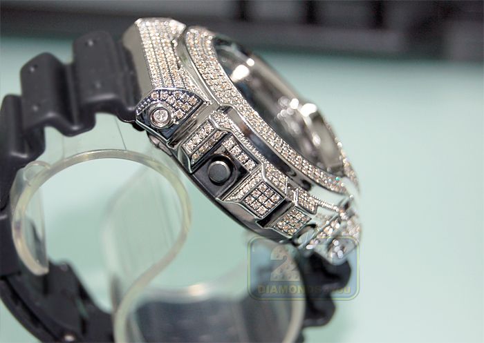 Casio G Shock Custom 4.50 ct Diamond 466 pcs Mens Watch  