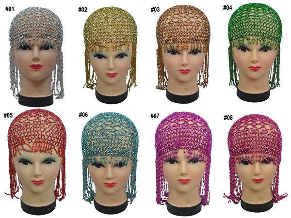 Belly Dance Hip Scarf Costume Hat Head Headpiece x1pcs  