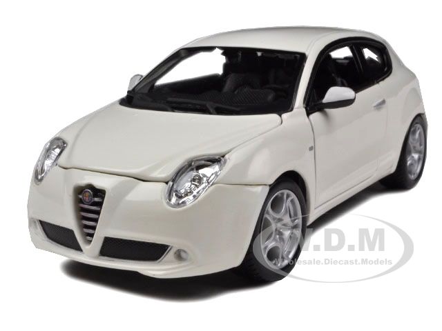 ALFA ROMEO MITO WHITE 124 DIECAST CAR MODEL  