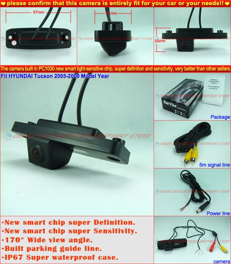 HYUNDAI Tucson Car Backup Reverse Rear View Camera  