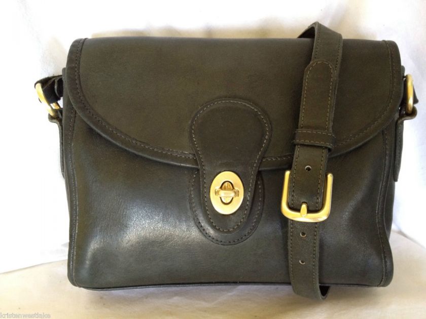 Vintage Green Leather COACH Devon Shoulder Bag 1004 241  