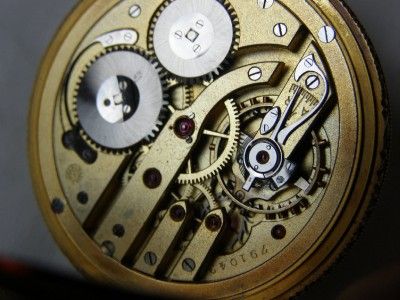 RRR Antique Art Deco IWC Schaffhausen gold pocket watch  