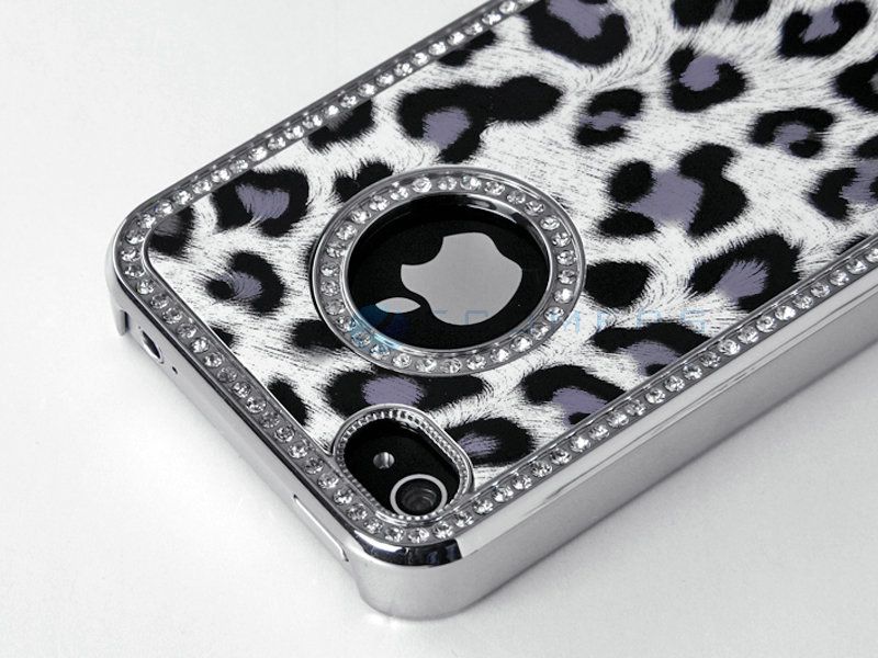   Leopard Chrome Case Cover iPhone 4 4S Screen Film & Pen  