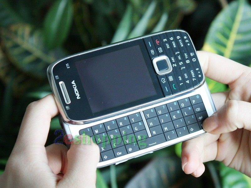 New Nokia E75 3G GSM WI FI GPS Unlock CELL Phone Black 758478017975 