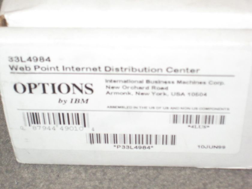 IBM HOME DIRECTOR 33L4984 INTERNET DISTRIBUTION CENTER  