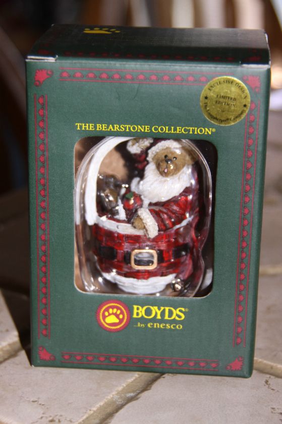 Longaberger Boyds Bear Santa Bellybear Basket of Joy NEW NIB  