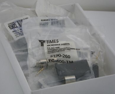 Times Microwave Systems TNC Male LMR 400 Cable Connector   New TC 400 