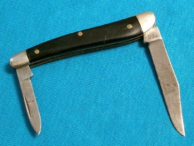 VINTAGE SCHRADE WALDEN NEW YORK USA 766 DOGLEG JACK KNIFE KNIVES 