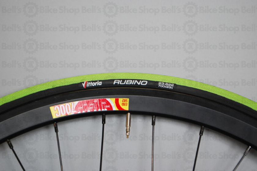 Vittoria Rubino III Tire 700x23 LIME GREEN Road Track 641740165408 