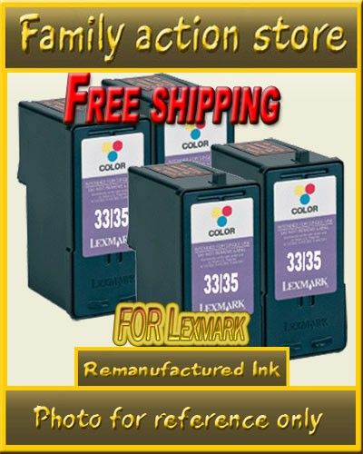 PK Lexmark 32 33 X3350 X5250 X7170 X8350 1 Blk 1 Clr  