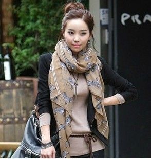 Fashion Lovely Zebra Pattern Soft Scarf Wrap Shawl HOT 4 Color // can 