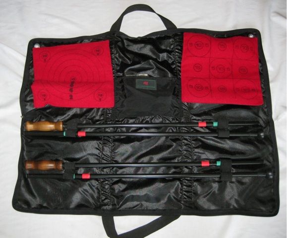 VTG ABERCROMBIE & FITCH AIRDART Set & Bag Blow Gun Dart  