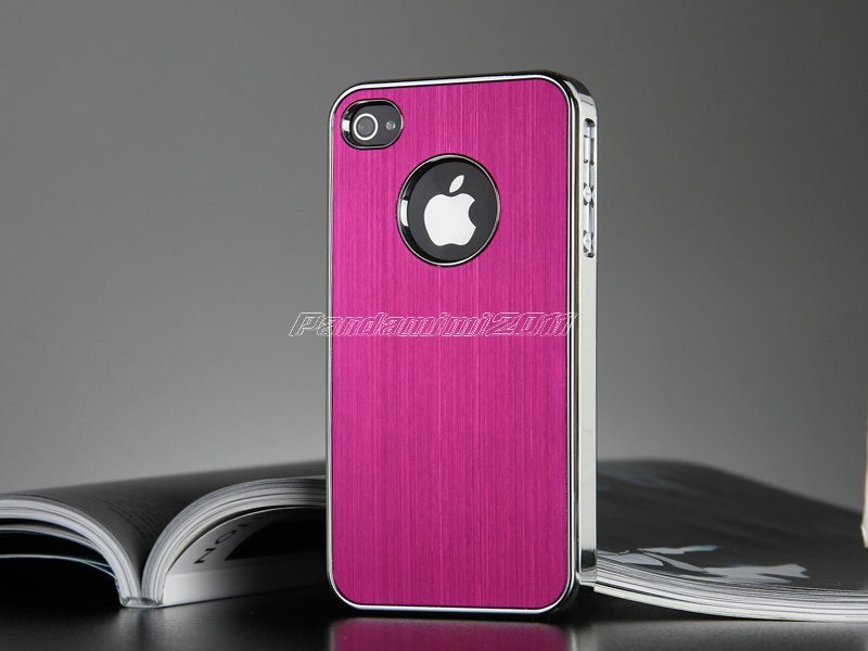   Aluminum Chrome Hard Case Cover F Verizon Sprint iPhone 4S 4  